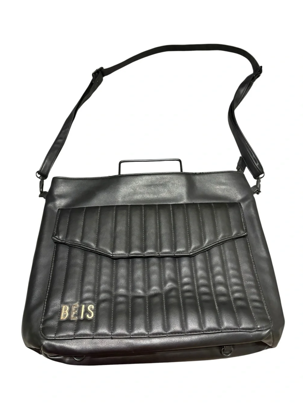 BEIS Black Convertible Messenger/Backpack Laptop Tote Discontinued